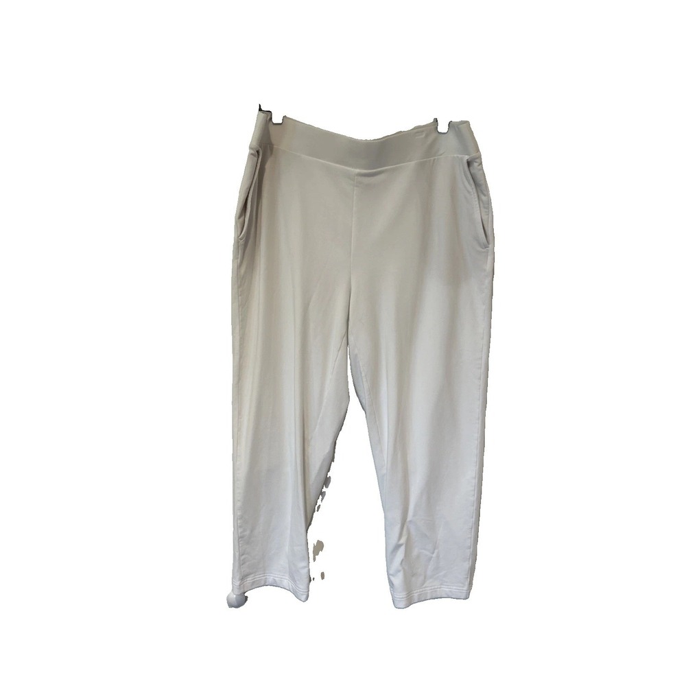 J. Jill Pure Jill Affinity French Terry Slim Leg Pants Women XL White Casual